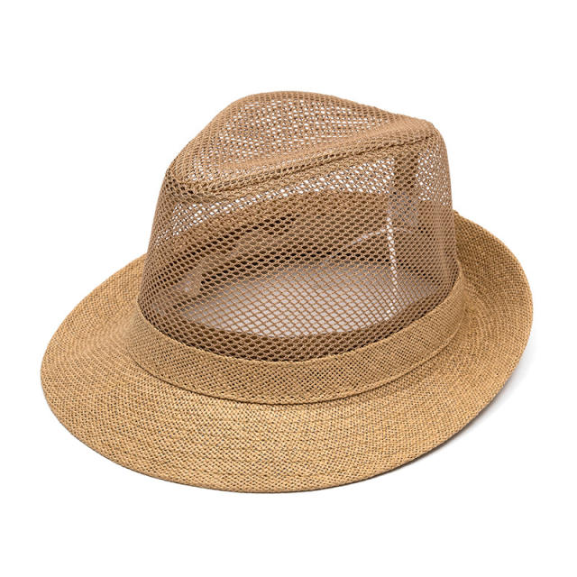 Breathable Hat Men's Middle-aged Elderly Summer Topper Hat Sun Hat