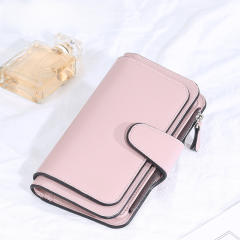 Ladies Long Zipper Wallet Multi-Card Slot Large Capacity PU Leather wallet