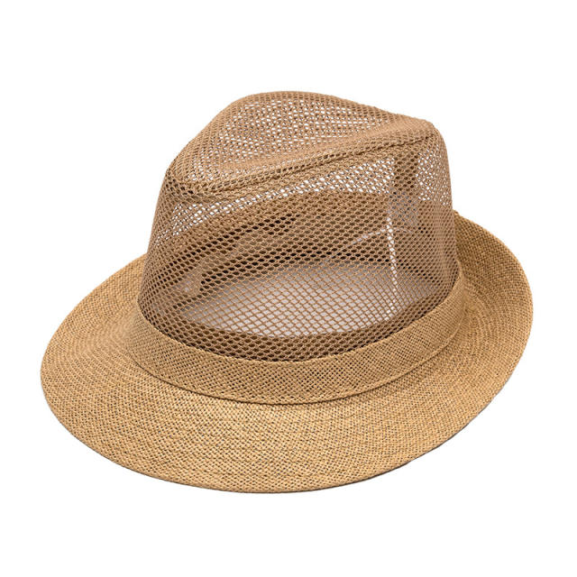 Breathable Hat Men's Middle-aged Elderly Summer Topper Hat Sun Hat