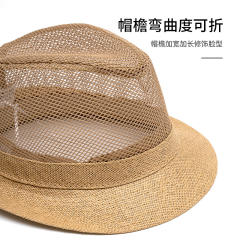 Breathable Hat Men's Middle-aged Elderly Summer Topper Hat Sun Hat