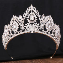 Luxury colorful rhinestone statement wedding crown