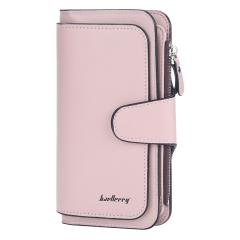 Ladies Long Zipper Wallet Multi-Card Slot Large Capacity PU Leather wallet