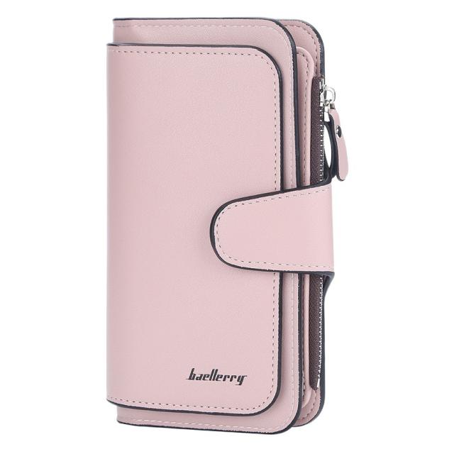 Ladies Long Zipper Wallet Multi-Card Slot Large Capacity PU Leather wallet
