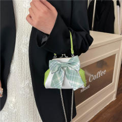 Sweet bow small size wallet design purse crossbody bag