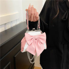 Sweet bow small size wallet design purse crossbody bag
