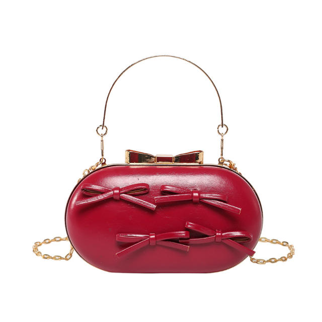 Sweet bow colorful box bag handbag purse b