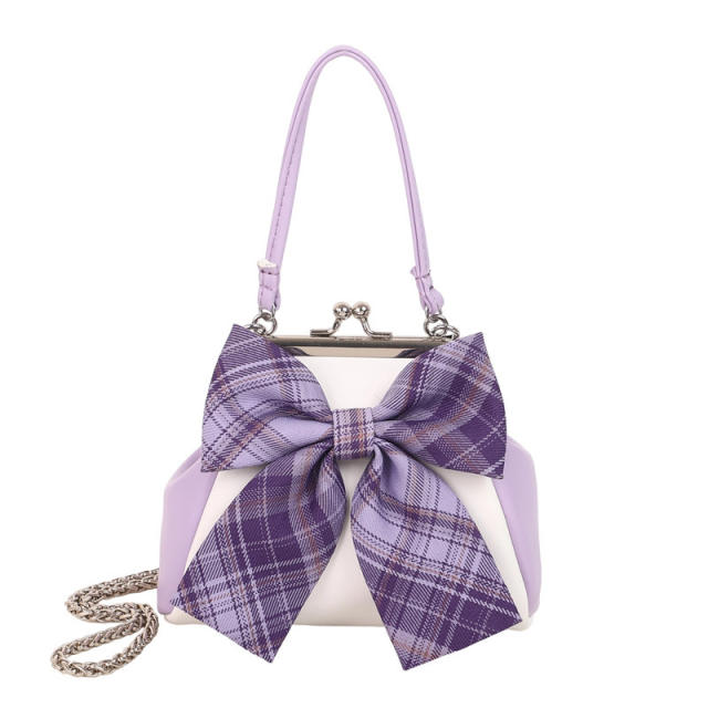 Sweet bow small size wallet design purse crossbody bag