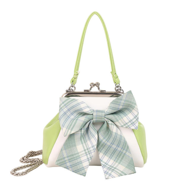 Sweet bow small size wallet design purse crossbody bag