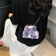 Sweet bow small size wallet design purse crossbody bag