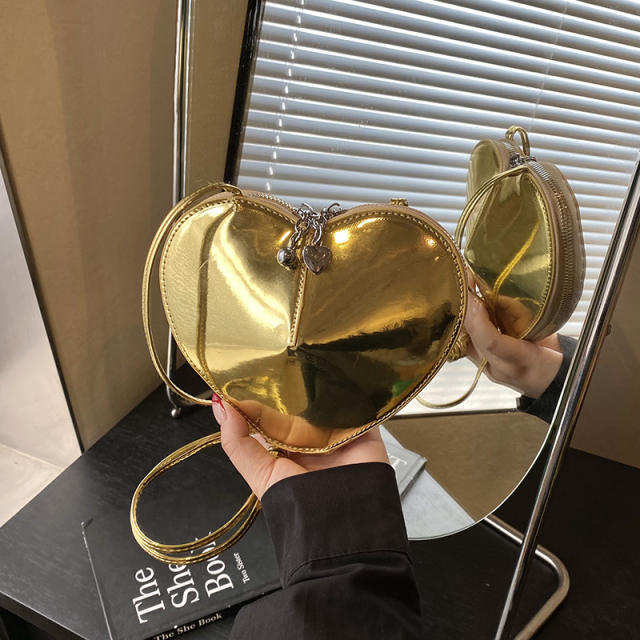 Unique Y2K laser heart bag crossbody bag