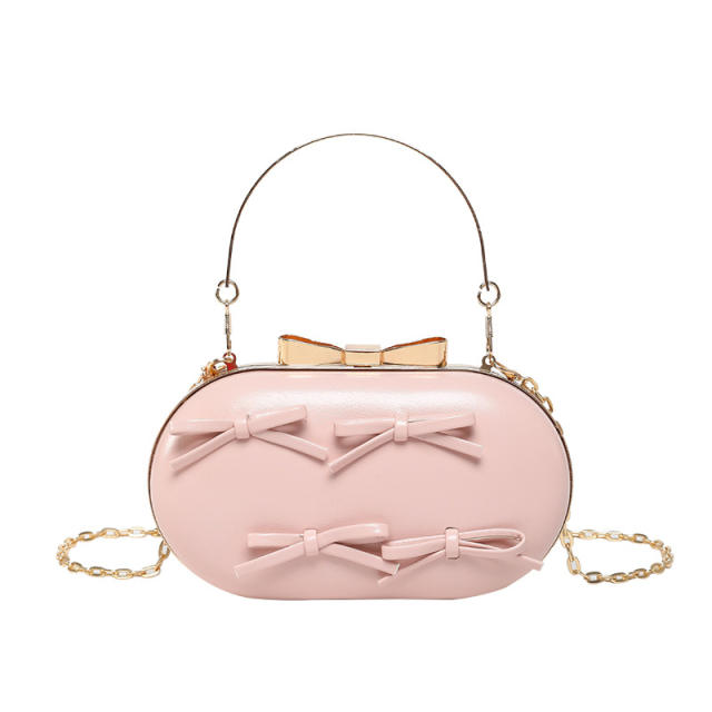 Sweet bow colorful box bag handbag purse b