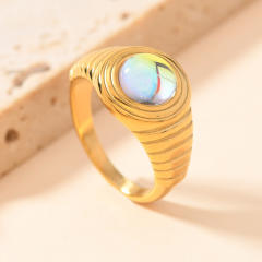 New diamond statement stainless steel rings