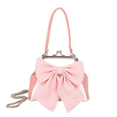 Sweet bow small size wallet design purse crossbody bag