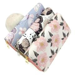 Korean fashion butterfly flower PU wallet coin purse
