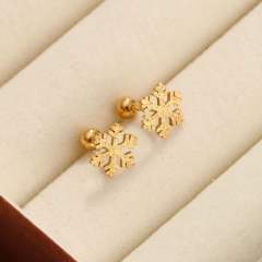 Classic clover stainless steel earrings piercing studs earrings