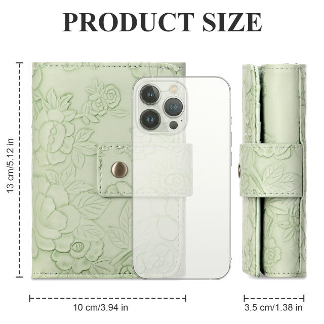 New Short Wallet Short Fashion Carved Women's Clutch Large Capacity Three-fold Storage Bag Wallet