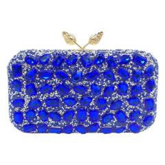 Delicate colorful glass crystal statement evening bag clutch bag