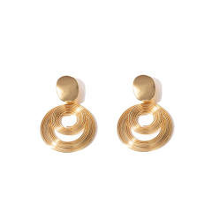 Geometric wire circle stainless steel earrings dangle earrings