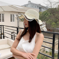 Straw Hat Women's Summer Beach Seaside Travel Sunshade Holiday Sunscreen Big Hat