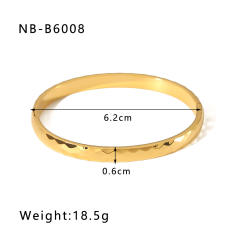 Delicate cubic zircon statement stainless steel bangle gold bangle