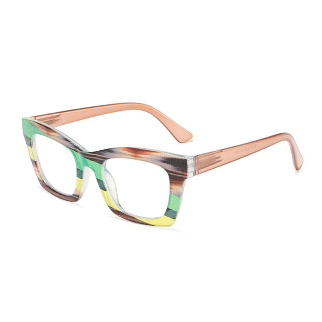 Fashion Anti-blue Light Flat Lens Glasses colorful reading glasses
