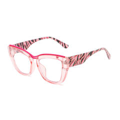 New transparent frame anti-blue flat mirror Reading glasses