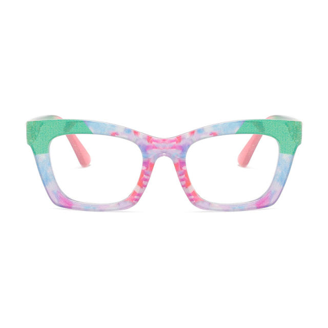 Fashion Anti-blue Light Flat Lens Glasses colorful reading glasses