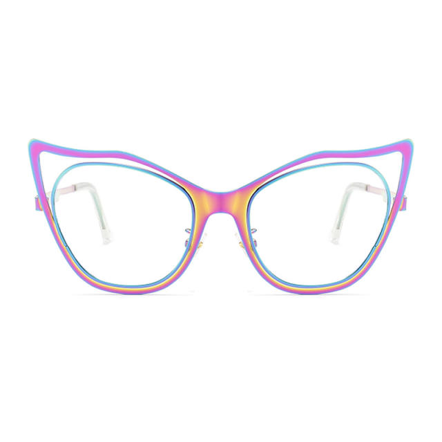 Fashionable Cat Eye Metal Sunglasses Anti Blue Light reading glasses