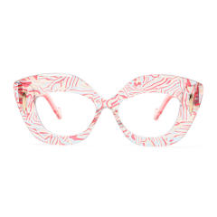 New plate color printing anti-blue light flat mirror reading glasses