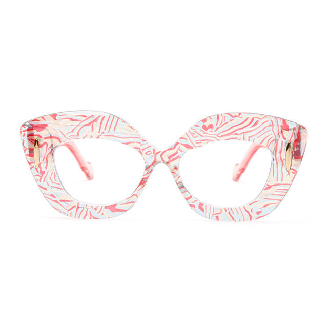 New plate color printing anti-blue light flat mirror reading glasses