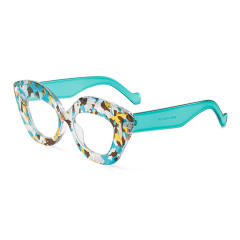 New plate color printing anti-blue light flat mirror reading glasses