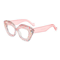 New plate color printing anti-blue light flat mirror reading glasses