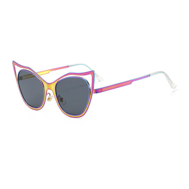 Fashionable Cat Eye Metal Sunglasses Anti Blue Light reading glasses