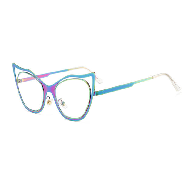 Fashionable Cat Eye Metal Sunglasses Anti Blue Light reading glasses