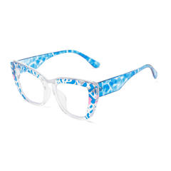 New transparent frame anti-blue flat mirror Reading glasses