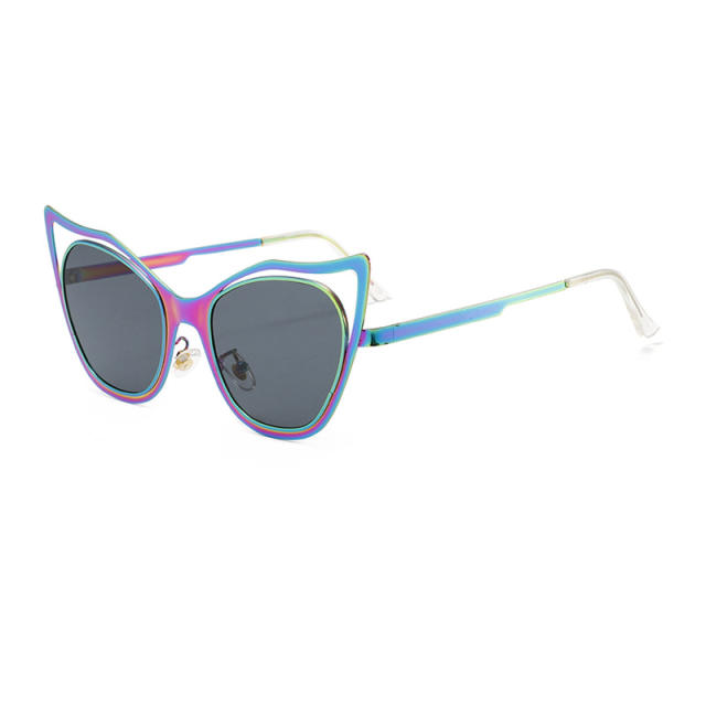 Fashionable Cat Eye Metal Sunglasses Anti Blue Light reading glasses