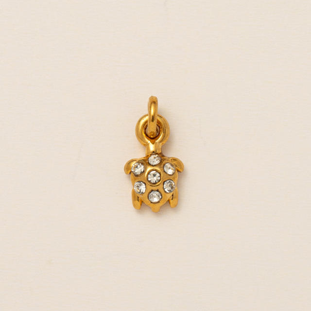 Stainless steel accessories animal rainbow sun exquisite personality trend all-match diy titanium steel pendant jewelry necklace