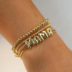 18KG copper bubble letter initial letter DIY Bracelet