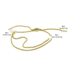 18KG copper bubble letter initial letter DIY Bracelet