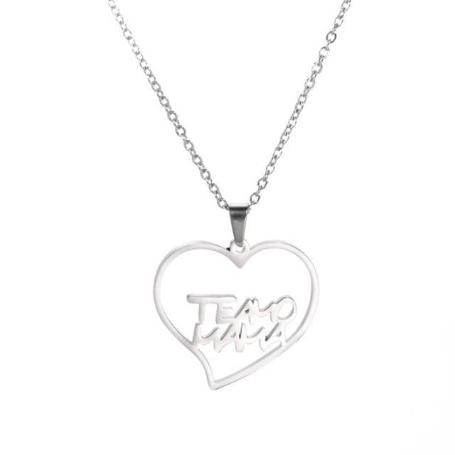 Dainty stainless steel mother's day mom necklace