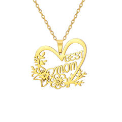 Dainty stainless steel mother's day mom necklace