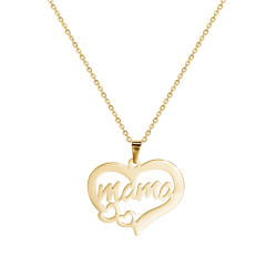 Dainty stainless steel mother's day mom necklace