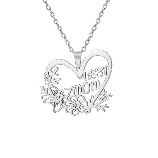 Dainty stainless steel mother's day mom necklace