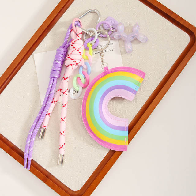 Cotton Rainbow Hanging Ornaments Love Blow Dog Rope Extremely Numerous Bag Pendant Keychain