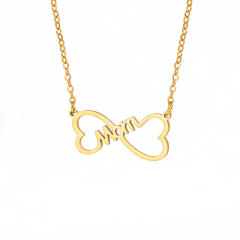 Dainty stainless steel mother's day mom necklace