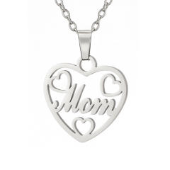 Dainty stainless steel mother's day mom necklace