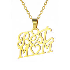 Dainty stainless steel mother's day mom necklace
