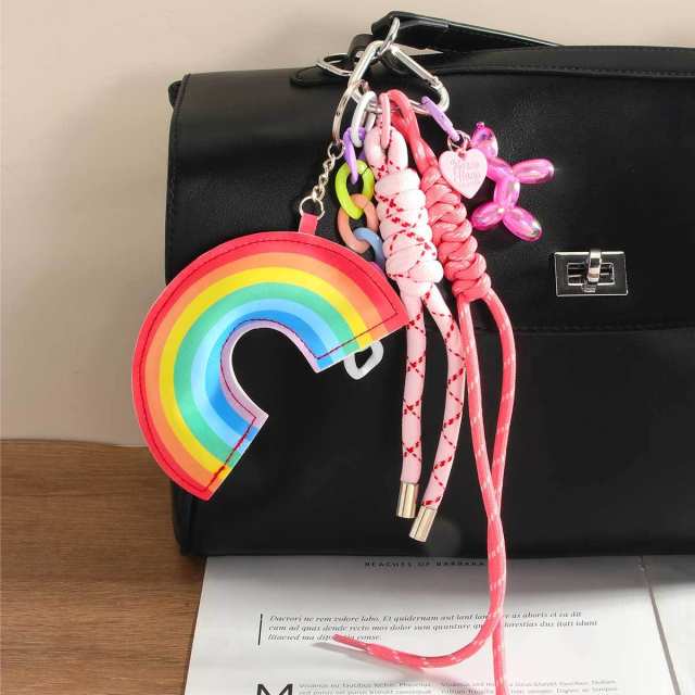 Cotton Rainbow Hanging Ornaments Love Blow Dog Rope Extremely Numerous Bag Pendant Keychain