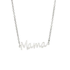 Dainty stainless steel mother's day mom necklace