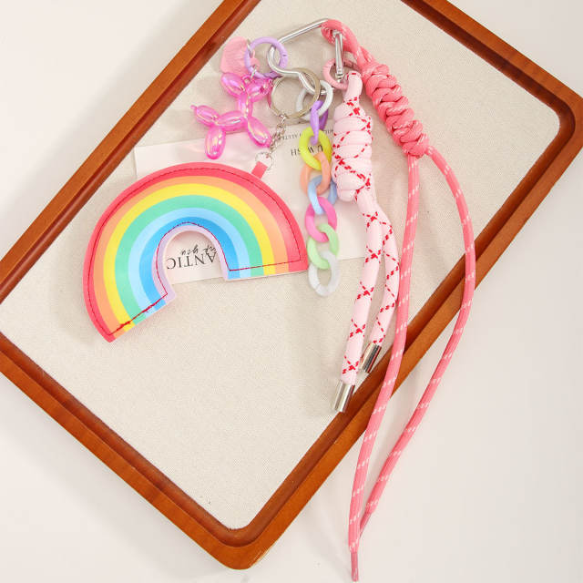 Cotton Rainbow Hanging Ornaments Love Blow Dog Rope Extremely Numerous Bag Pendant Keychain